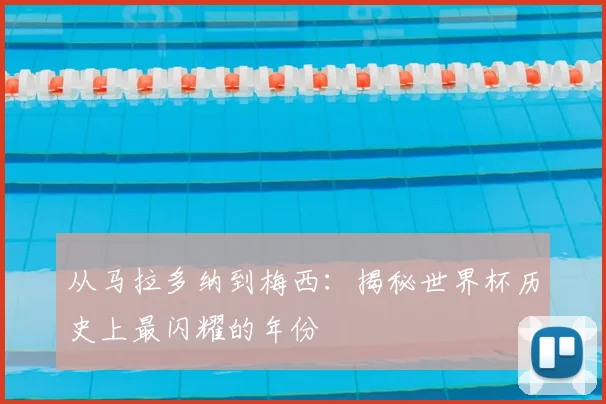 从马拉多纳到梅西:揭秘世界杯历史上最闪耀的年份